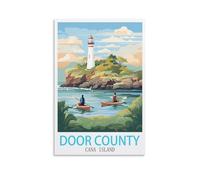 Jigsaw Puzzles 1000 Pieces Door County Cana Island Recycled Paper Jigsaw Puzzle 1000 Pieces - Fun and Challenging Family Game Great Gift Idea 38x26cm