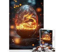 Jigsaw Puzzles 1000 Pieces Dragon Egg with Glowing Aura Puzzle For Teenagers Precision Cutting for Birthday, Chrismas Deal As Gifts for The Whole Family (38x26cm)