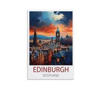 Jigsaw Puzzles 1000 Pieces，Edinburgh Scotland，Puzzle 1000 Pieces, Relaxing and Challenging Gift for Adults, Teens, Seniors 38x26cm