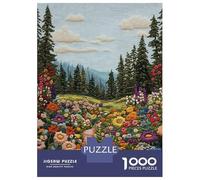 Jigsaw Puzzles 1000 Pieces Embroidered Forest Path Puzzles for Adults Hands-on Game Staycation Kill Time Christmas Birthday Gifts 70x50cm/1000pcs