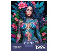Jigsaw Puzzles 1000 Pieces Erotic Flower Lady Adult Jigsaw Puzzle Toy Wall Decor Birthday Present Unique Birthday And Xmas Gifts 38x26cm/1000pcs