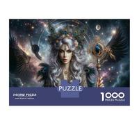 Jigsaw Puzzles 1000 Pieces Fantasy Goddess Art Print Puzzles for Adults Relaxing Games Difficult Challenge Fun at Home Activities, 70x50cm/1000pcs