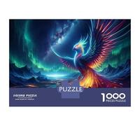 Jigsaw Puzzles 1000 Pieces Fantasy Phoenix Art Print-1 Puzzles for Adults Relaxing Games Difficult Challenge Fun at Home Activities, 38x26cm/1000pcs