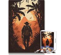 Jigsaw Puzzles 1000 Pieces Final Quest ︰ The Lost Gem Relaxing Solo Quiet Time Superior Accurate Cutting Play Toy Size 50x75cm