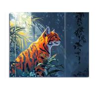 Jigsaw Puzzles 1000 Pieces for Adult Children A Bengal Cat in The Jungle Hanging on The Wall Modern Home Decoration Fun Birthday Gift