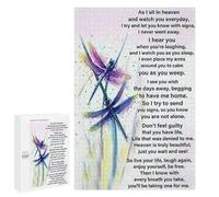 Jigsaw Puzzles 1000 Pieces for Adult Children Dragonfly As I Sit in Heaven Art Intellectual Decompressing Jigsaw Puzzles Educational Game Puzzle Collectibles Toys for Family Friends