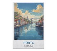 Jigsaw Puzzles 1000 Pieces for Adult,Porto Portugal，Adults 1000 Piece Jigsaw Puzzle- Christmas，52x38，paper puzzle ，AA-1026
