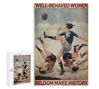 Jigsaw Puzzles 1000 Pieces for Adult Rugby Woman Choose Something Fun Wooden Puzzle Puzzles for Youth Home Decor Funny Game Best Gift Preschool Toys