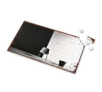 Jigsaw Puzzles 1000 Pieces For Adults A Black Chair And Bucket Against A And White Wall Picture Puzzle Puzzle 1000 Pieces Jigsaw(500PCS)