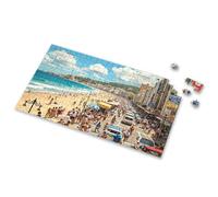 Jigsaw Puzzles 1000 Pieces For Adults A Bustling Beach Scene With People Enjoying The Sun, Sand, And Sea Picture Puzzle Puzzle 1000 Pieces Jigsaw(500PCS)