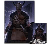 Jigsaw Puzzles 1000 Pieces for Adults A Fighter Viking Challenging Puzzles for Teenagers Teens Ideal Birthday 1000 PCS(75x50cm)