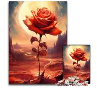 Jigsaw Puzzles 1000 Pieces for Adults A Lonely Rose_116951b Jigsaw Puzzles for Adults Relax & Challenge, Colorful Home Decor Art, for Friends 1000 PCS