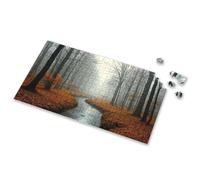 Jigsaw Puzzles 1000 Pieces For Adults A Serene Forest Stream On An Autumn Morning Picture Puzzle Toys & Games Toddlers Toys(1000PCS)