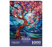Jigsaw Puzzles 1000 Pieces for Adults Abstract Cherry Blossoms Jigsaws for Adults Fun Games A Work of Art Deal As Gifts for The Whole Family 38x26cm/1000pcs