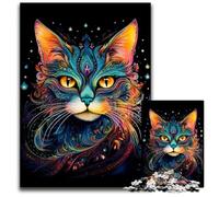 Jigsaw Puzzles 1000 Pieces for Adults Abstract Kintsugi Cat Impossible Jigsaw Puzzles for Adults Perfect for Birthday ChristmasHalloween Gifts 1000 PCS(38x26cm)