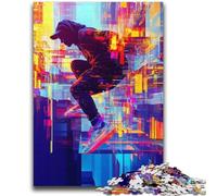 Jigsaw Puzzles 1000 Pieces for Adults Abstract Parkour Wall Decoration for Educational Game Gifts for Women Men 38x52cm