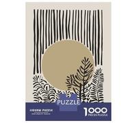 Jigsaw Puzzles 1000 Pieces for Adults Abstract Sun & Plants Jigsaw for Adults Family Games A Work of Art Help The Brain Exercise 70x50cm/1000pcs