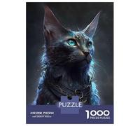 Jigsaw Puzzles 1000 Pieces for Adults Abyssinian Cat Jigsaws for Adults Fun Games Stress Reliever Help The Brain Exercise 70x50cm/1000pcs