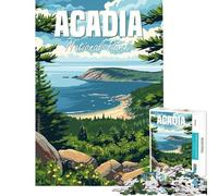 Jigsaw Puzzles 1000 Pieces for Adults Acadia National Park Puzzle for Adults Hands-on Game Improve Memory Deal As Gifts for The Whole Family (38x52cm)