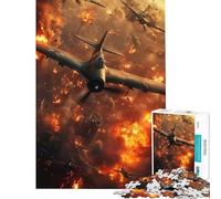 Jigsaw Puzzles 1000 Pieces for Adults Aerial War Scene Jigsaws for Adults Fun Games A Work of Art Deal As Gifts for The Whole Family (50x75cm)