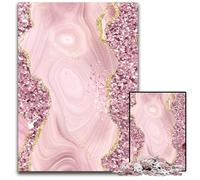 Jigsaw Puzzles 1000 Pieces for Adults Agate Glitter Dazzle Paper Jigsaw Puzzles for Adults Interactive Family Game Brain Challenge Educational Toy 1000 PCS(38x26cm)