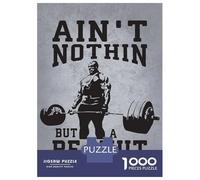 Jigsaw Puzzles 1000 Pieces for Adults Aint NothinBut A Peanut - Ronnie Gym Motivation Jigsaws for Adults Fun Games Stress Reliever Help The Brain Exercise 70x50cm/1000pcs