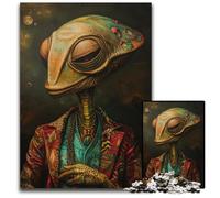 Jigsaw Puzzles 1000 Pieces for Adults Alien Art LIV Jigsaw Puzzles for Travel Lovers & Couples Challenging Toy 1000 PCS(38x26cm)