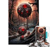 Jigsaw Puzzles 1000 Pieces for Adults Alien Invasion on Earth Puzzle for Adults Hands-on Game Improve Memory Deal As Gifts for The Whole Family (50x75cm)