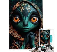 Jigsaw Puzzles 1000 Pieces for Adults Alien Portrait with Tribal Patterns Jigsaws for Adults Relax Games Home Decoration Deal As Gifts for The Whole Family (Size 50x75cm)