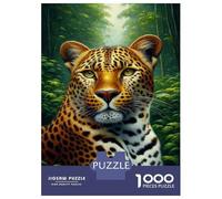 Jigsaw Puzzles 1000 Pieces for Adults Amazon Jungle Leopard Adult Puzzles Relaxing Games But Fun And Humorous for Birthday, Chrismas 38x26cm/1000pcs