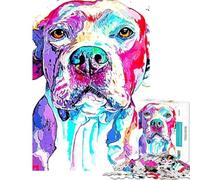 Jigsaw Puzzles 1000 Pieces for Adults American Bully Puzzle for Adults Brain Teaser Game A Work of Art for Birthday, Chrismas (Size 38x52cm)