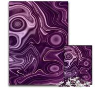 Jigsaw Puzzles 1000 Pieces for Adults Amethyst Texture Jigsaw Puzzles for Travel Lovers & Couples Challenging Toy 1000 PCS(38x26cm)