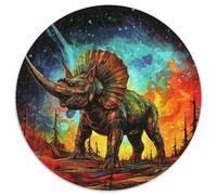 Jigsaw Puzzles 1000 Pieces for Adults Ancient Dinosaurs Round Jigsaw Puzzles Brain Teaser Game for Teenagers,Perfect (67.5x67.5cm)