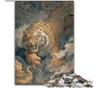 Jigsaw Puzzles 1000 Pieces for Adults Ancient Tiger Wooden Puzzles 26X38CM for Teenagers, Couples, And Friends for Birthdays, Christmas