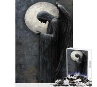 Jigsaw Puzzles 1000 Pieces for Adults Angel of Darkness Relax Games Birthday Present Educational Toy for Birthday, Chrismas (38x52cm)