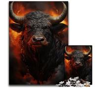 Jigsaw Puzzles 1000 Pieces for Adults Angry Bull Challenging Puzzles for Teenagers Teens Ideal Birthday 1000 PCS(38x26cm)