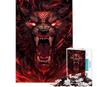 Jigsaw Puzzles 1000 Pieces for Adults Angry Lion Beast Mode Jigsaws for Adults Relax Games Home Decoration Deal As Gifts for The Whole Family (Size 38x26cm)