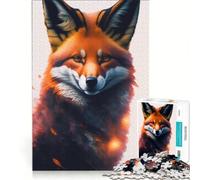 Jigsaw Puzzles 1000 Pieces for Adults Animals Red Fox, Educational Game, Hand Speed Race, Birthday Present,Travel Gifts, 38x26cm