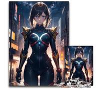 Jigsaw Puzzles 1000 Pieces for Adults Anime Cyberpunk Girl Jigsaw Puzzles for Adults Perfect for Family Fun on Holidays 1000 PCS(75x50cm)