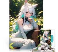 Jigsaw Puzzles 1000 Pieces for Adults Anime Girl Nature Serenity Präzisionsschnitt Geburtstagsgeschenk, Geschenke38x26cm