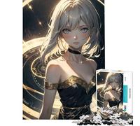 Jigsaw Puzzles 1000 Pieces for Adults Anime Girl Seraphina 1000 Piece Jigsaws DIY Toys Staycation Kill Time Educational Family Game (38x26cm)