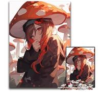 Jigsaw Puzzles 1000 Pieces for Adults Anime Mushroom Girl Jigsaw Puzzles for Adults Perfect for Family Fun on Holidays 1000 PCS(75x50cm)
