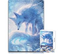 Jigsaw Puzzles 1000 Pieces for Adults Arctic Fox Digital Art Enjoy Gentle Leisure Relaxation Stable Fit Accurate Cutting Toy Size 50x75cm