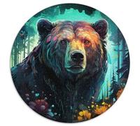 Jigsaw Puzzles 1000 Pieces for Adults Art Animal Bear Paper Jigsaw Brain Teaser,Adult Game,Family Interactive Activity (67.5x67.5cm)