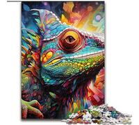 Jigsaw Puzzles 1000 Pieces for Adults Art Chameleon Jigsaws 1000 Pieces for Adults Family Interaction & Brain Challenge, Family Activity Challenge (Szie 26x38cm)