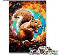 Jigsaw Puzzles 1000 Pieces for Adults Art Cute Squirrel Jigsaw Challenging DIY Art for Enthusiasts, for Relaxation (size : 50x75cm)