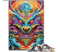 Jigsaw Puzzles 1000 Pieces for Adults Art Flying Dragons cardboard Puzzles size 26x38cm Challenging Brain Teaser for Teenagers, Family Fun Interactive Game
