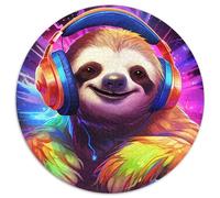 Jigsaw Puzzles 1000 Pieces for Adults Art Sloth Difficult Puzzles for Adults Perfect Home Or Office Decor,Ideal (Size 67.5x67.5cm)