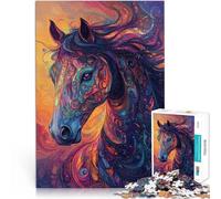 Jigsaw Puzzles 1000 Pieces for Adults artistic avatar horse Herausfordernd Schwierig Geburtstagsgeschenk, Geschenke, Wandkunst75x50cm
