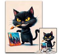 Jigsaw Puzzles 1000 Pieces for Adults Artistic Feline Frenzy Jigsaw Puzzles for Adults Relax Challenge Colorful Home Decor Art for Friends 1000 PCS(38x26cm)